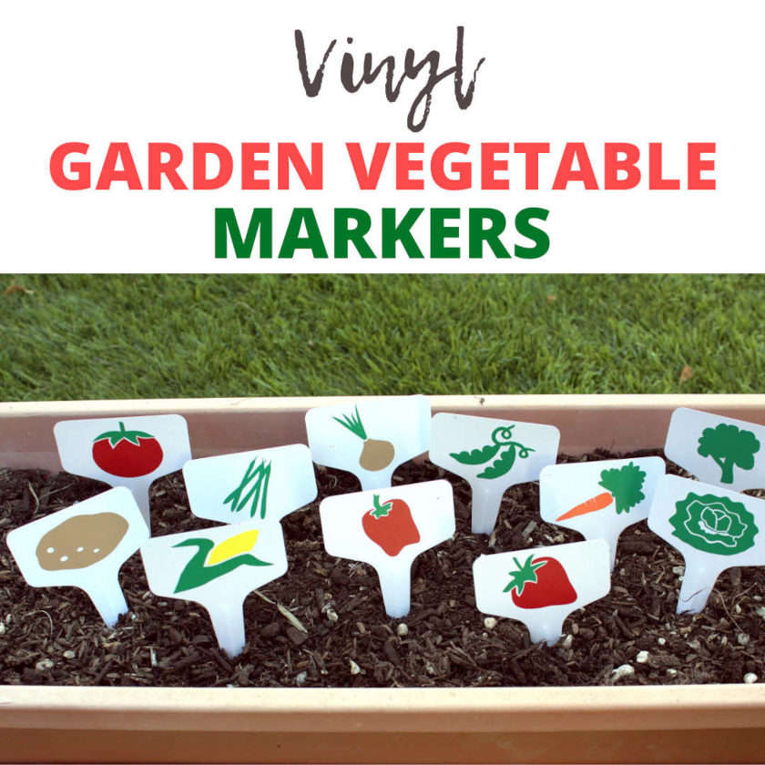 Vinyl Garden Vegetable Markers